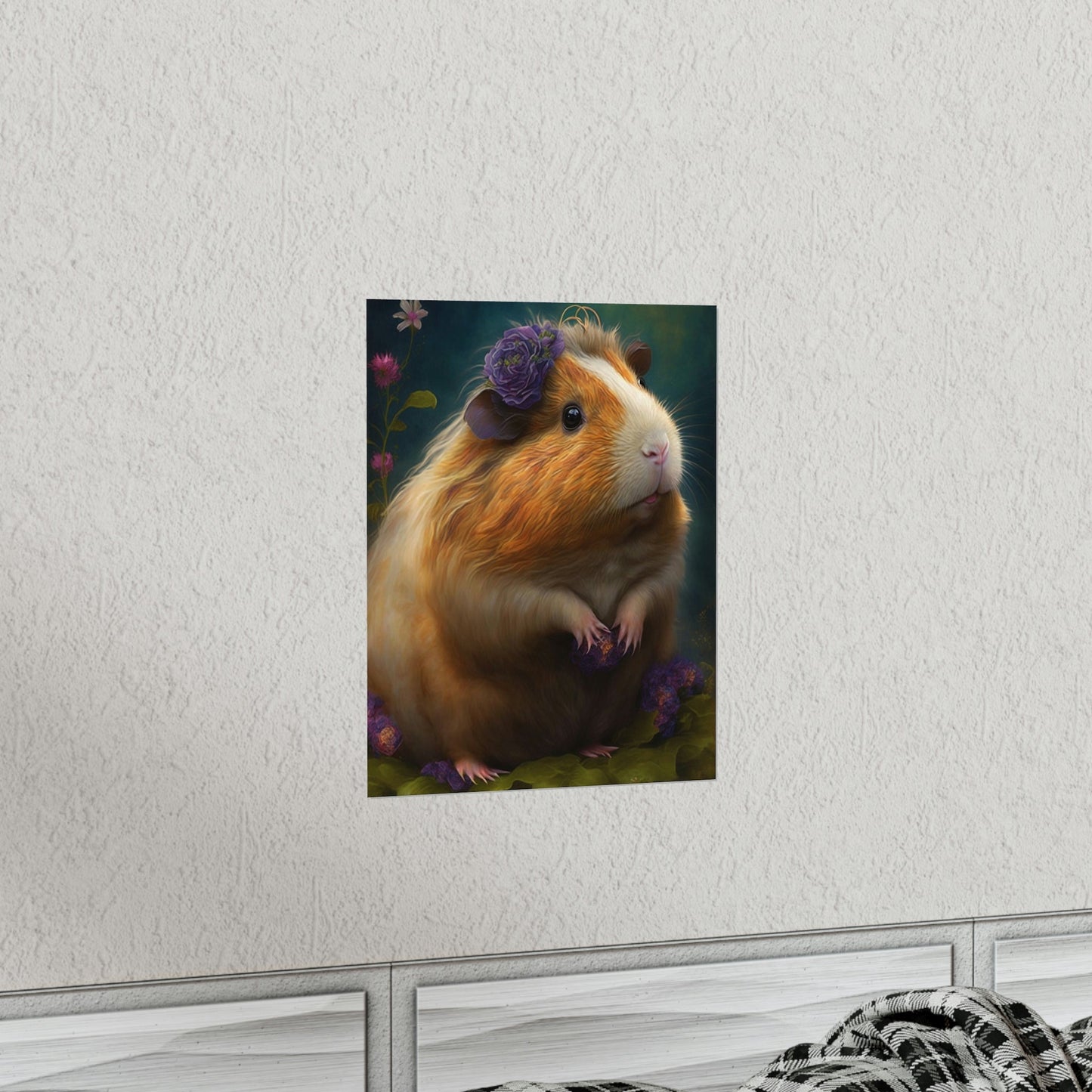 Day Dreaming Guinea Pig Premium Matte Vertical Posters
