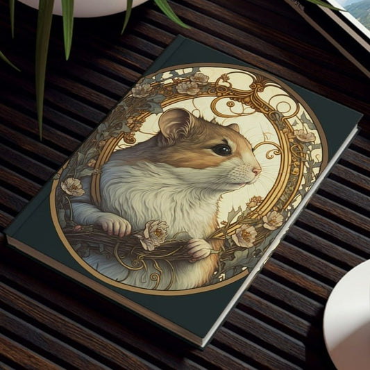 Day Dreaming Hamster Hard Backed Journal