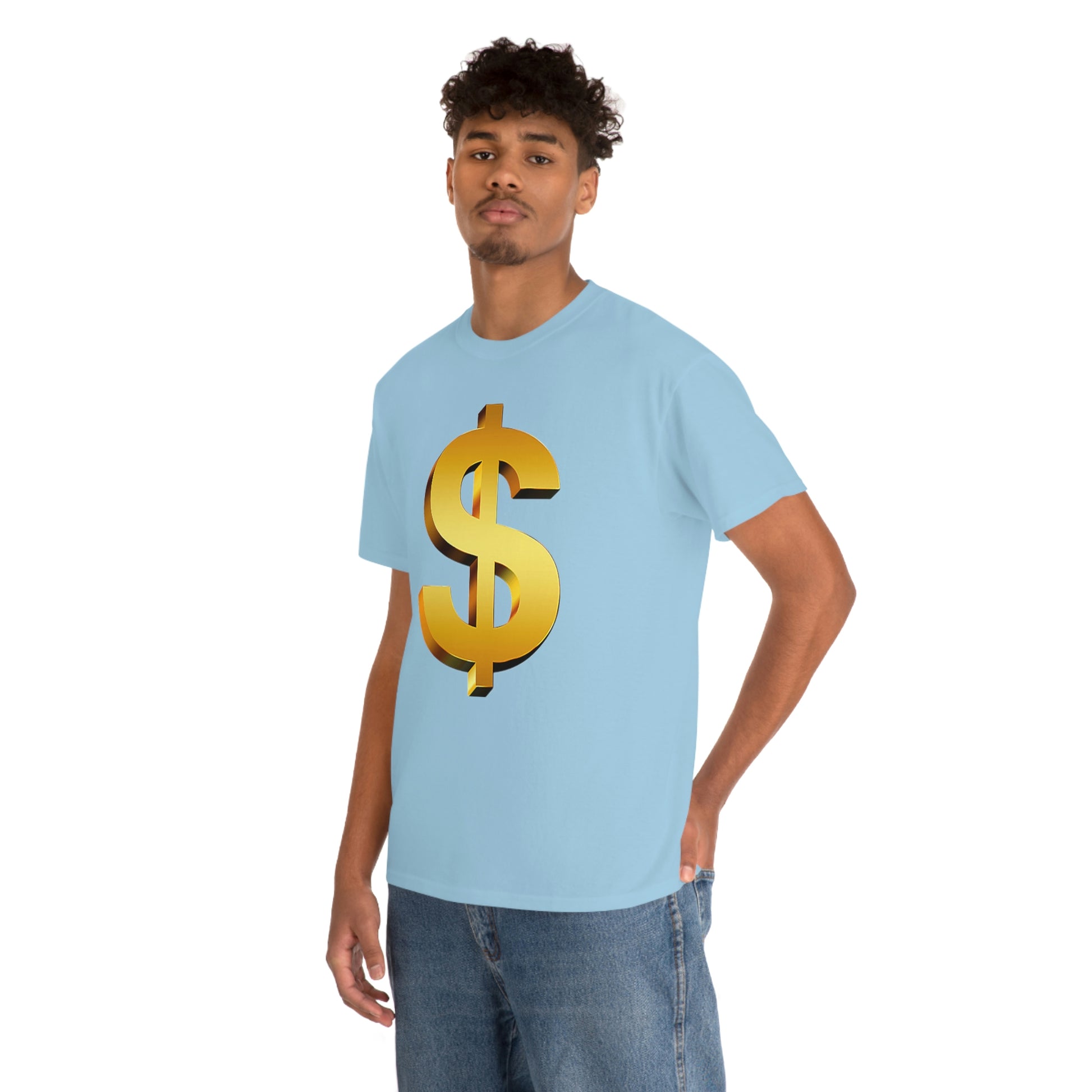 Bling Money Cash My Money Folds Unisex Heavy Cotton Tee Bills cash currency bucks coin funds gold dollar C-note big shot deep pocket