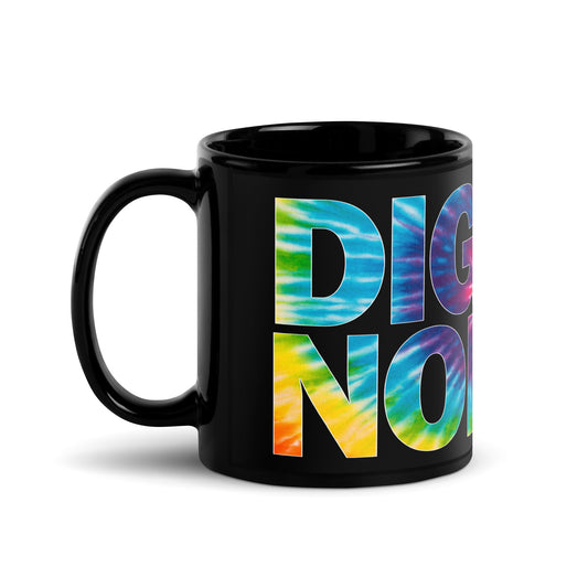 Digital Nomad Black Ceramic Glossy Mug