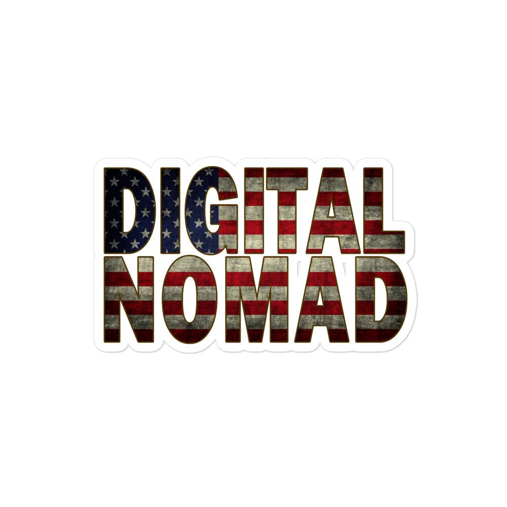 Digital Nomad Bubble-Free Stickers