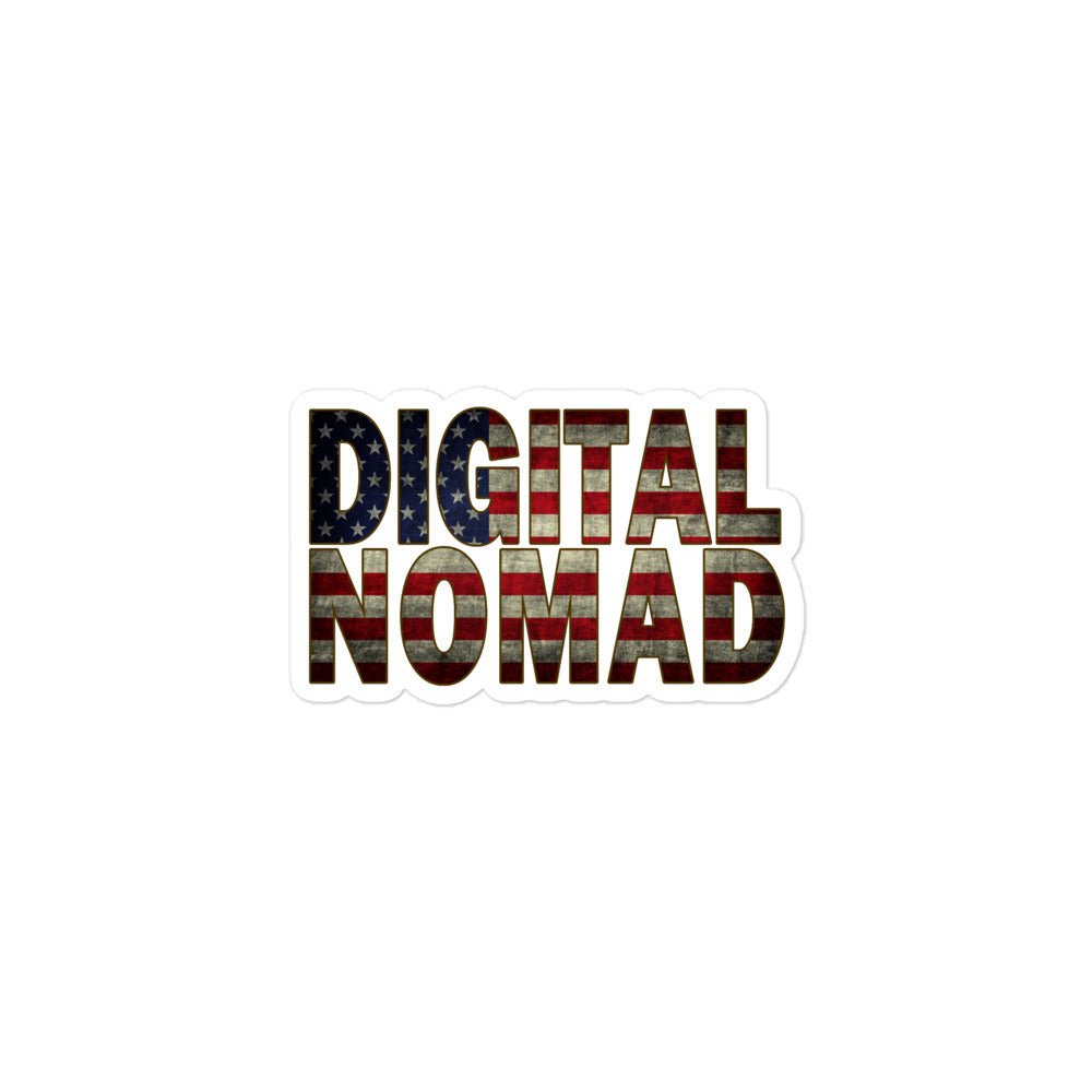 Digital Nomad Bubble-Free Stickers