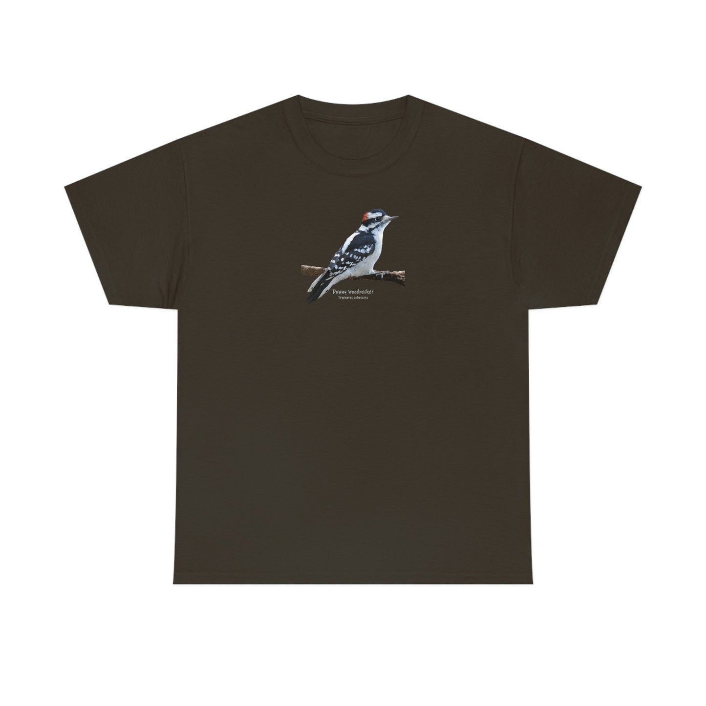 Downey Woodpecker (PS Dry Brush) Heavy Cotton Tee, Birds, Birding, Birder, Bird Watching, Bird Watcher, Birdwatcher Gifts,