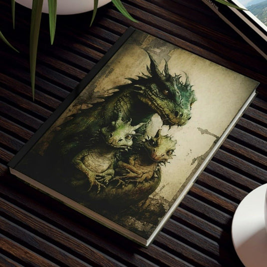 Dragon Mom and Kids Hard Backed Journal