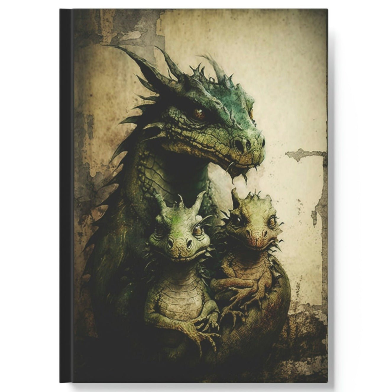 Dragon Mom and Kids Hard Backed Journal