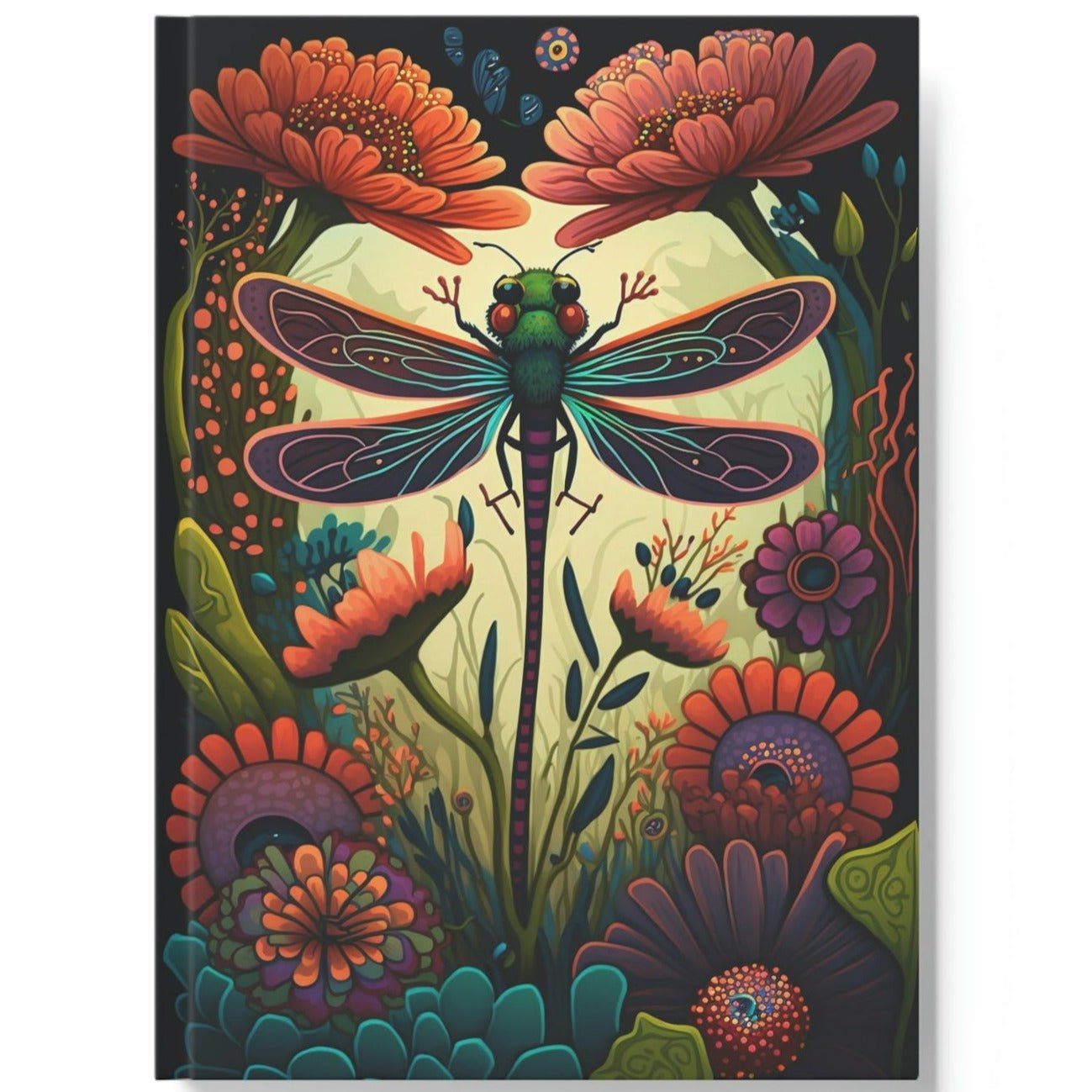 Dragonfly Inspirations - Bright Dragonfly - Hard Backed Journal