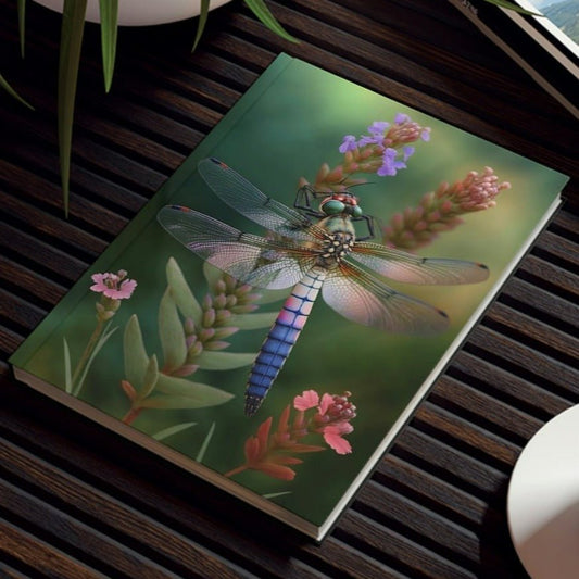 Dragonfly Inspirations - Dragonfly in the Morning - Hard Backed Journal