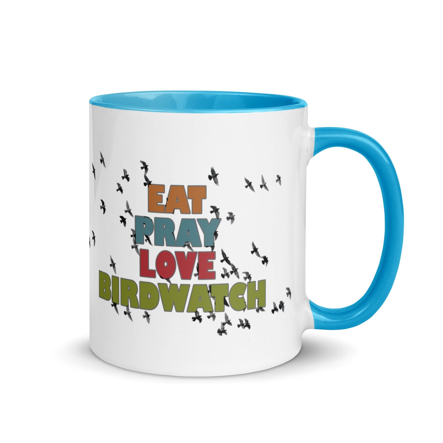 Eat Pray Love Birdwatch Mug with Color Inside