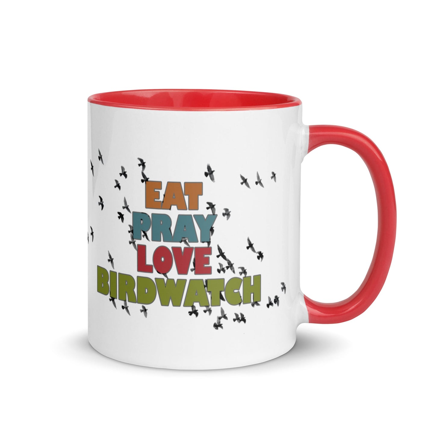 Eat Pray Love Birdwatch Mug with Color Inside