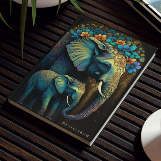 Elephant Family "Remember" Hard Backed Journal