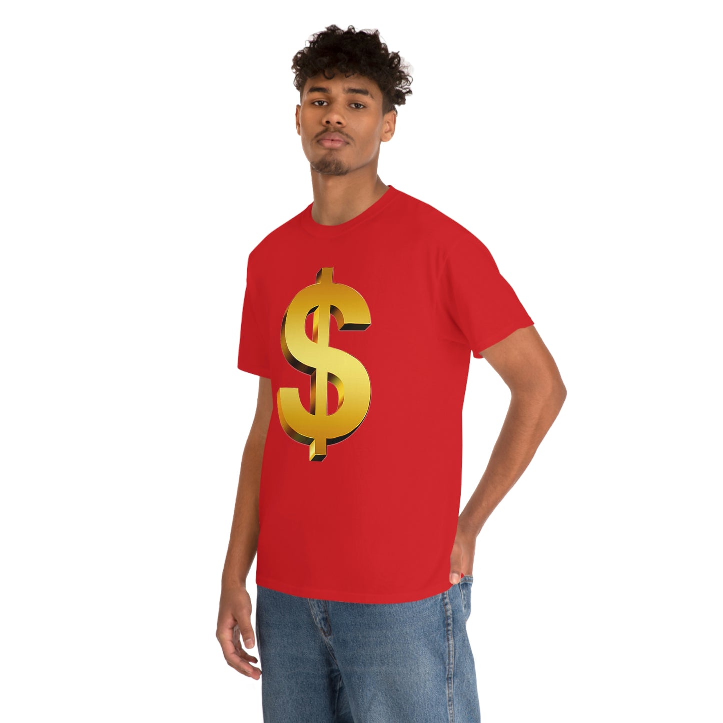 Bling Money Cash My Money Folds Unisex Heavy Cotton Tee Bills cash currency bucks coin funds gold dollar C-note big shot deep pocket