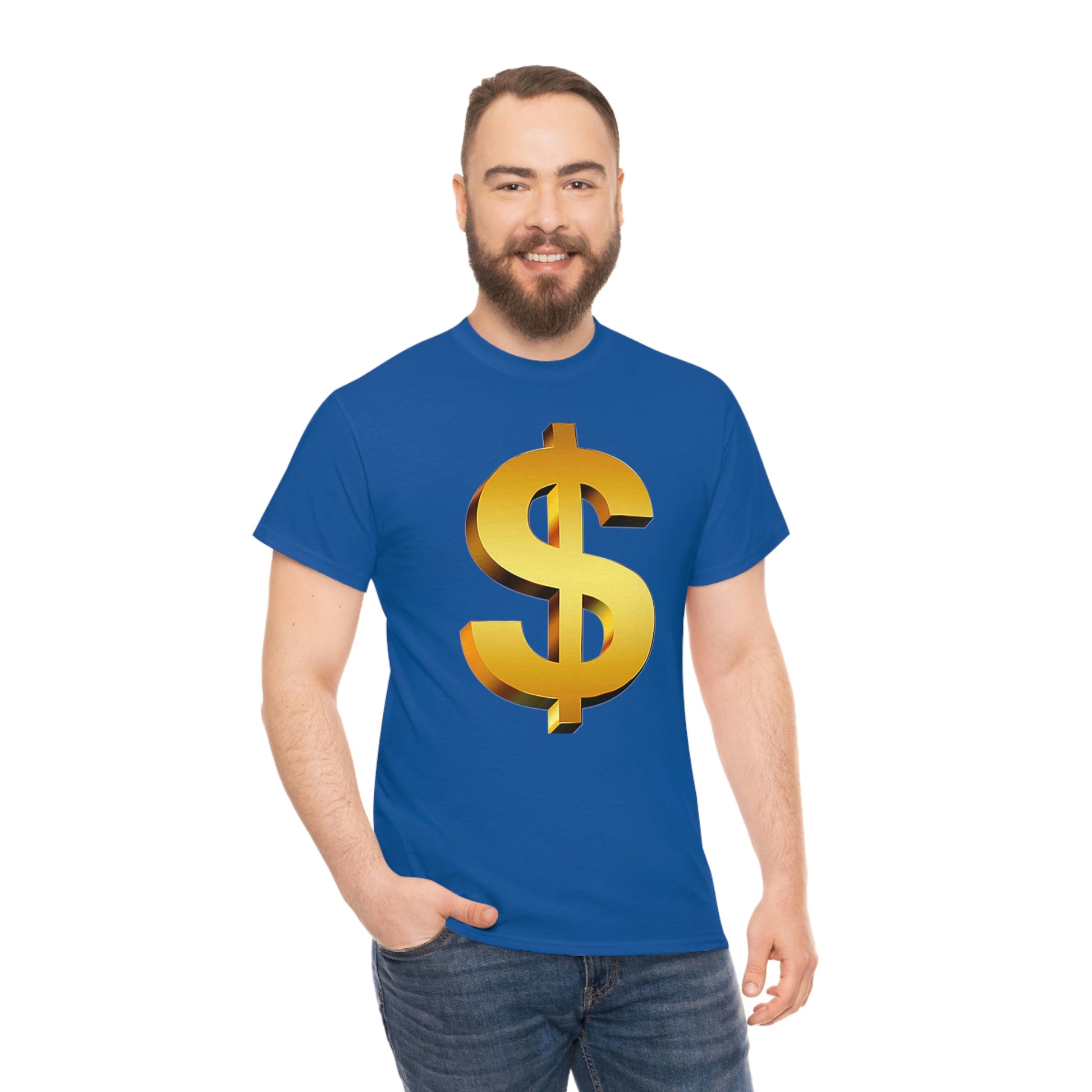 Bling Money Cash My Money Folds Unisex Heavy Cotton Tee Bills cash currency bucks coin funds gold dollar C-note big shot deep pocket