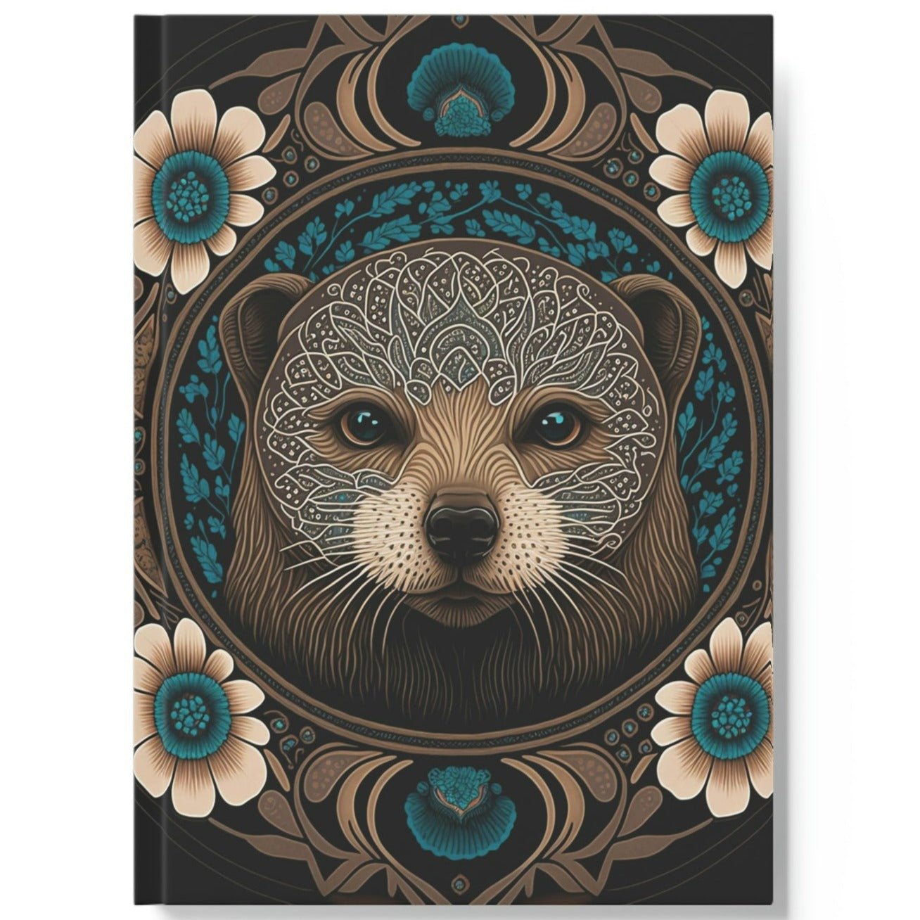Four Flowers Otter Hard Backed Journal