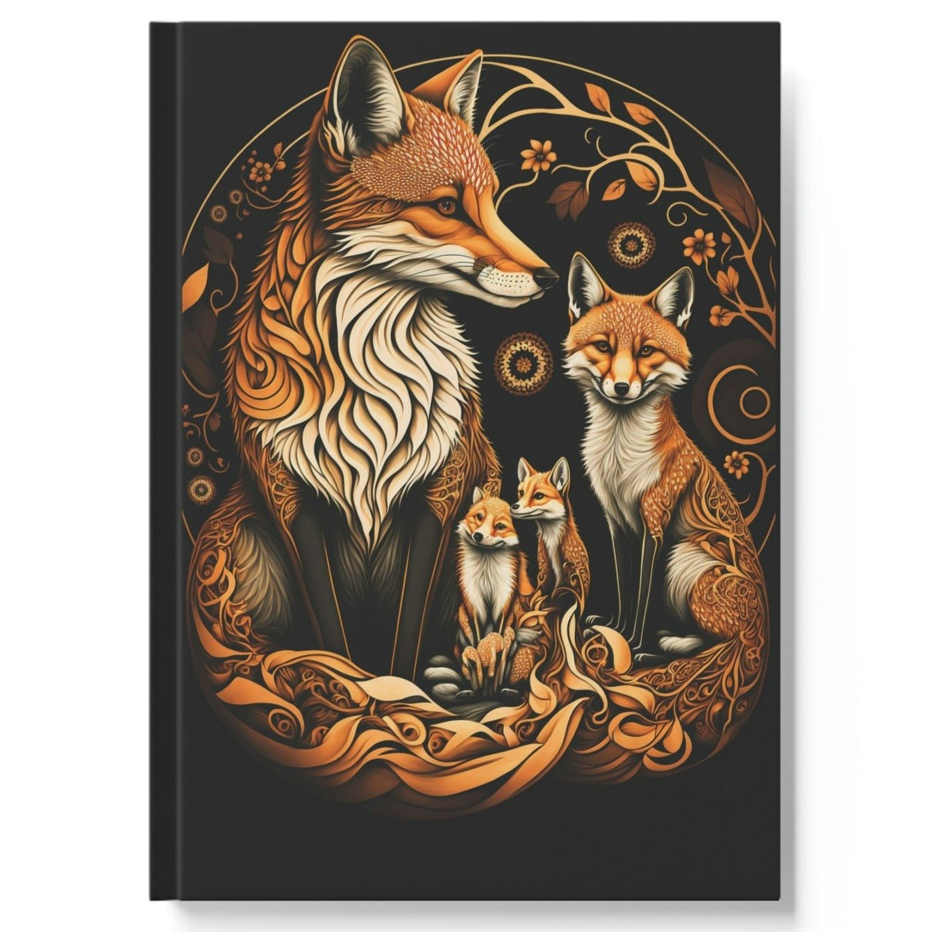 Fox Family Hard Backed Journal