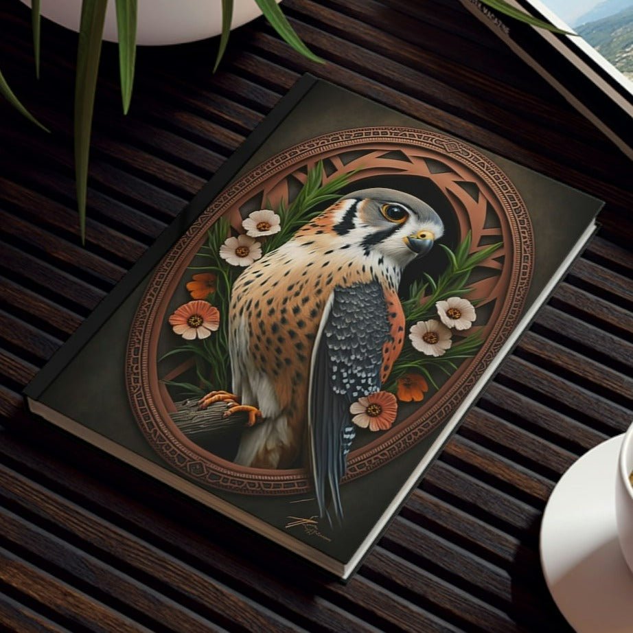 Framed American Kestrel Hard Backed Journal