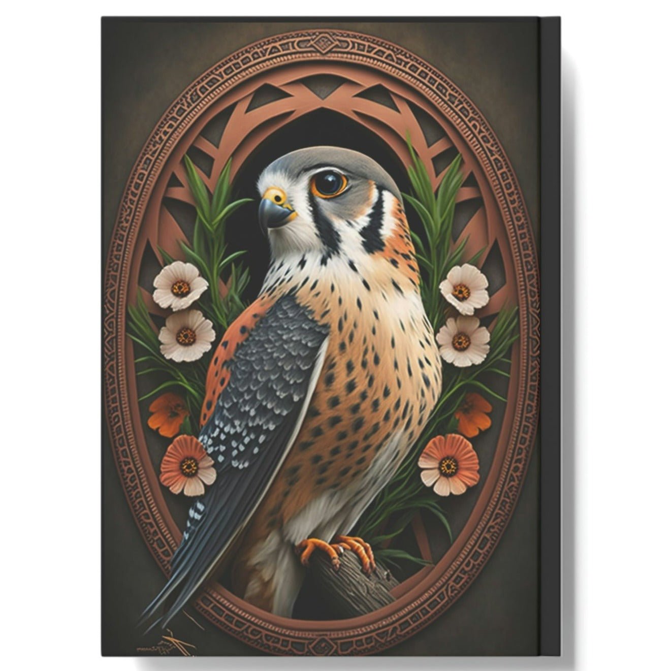 Framed American Kestrel Hard Backed Journal
