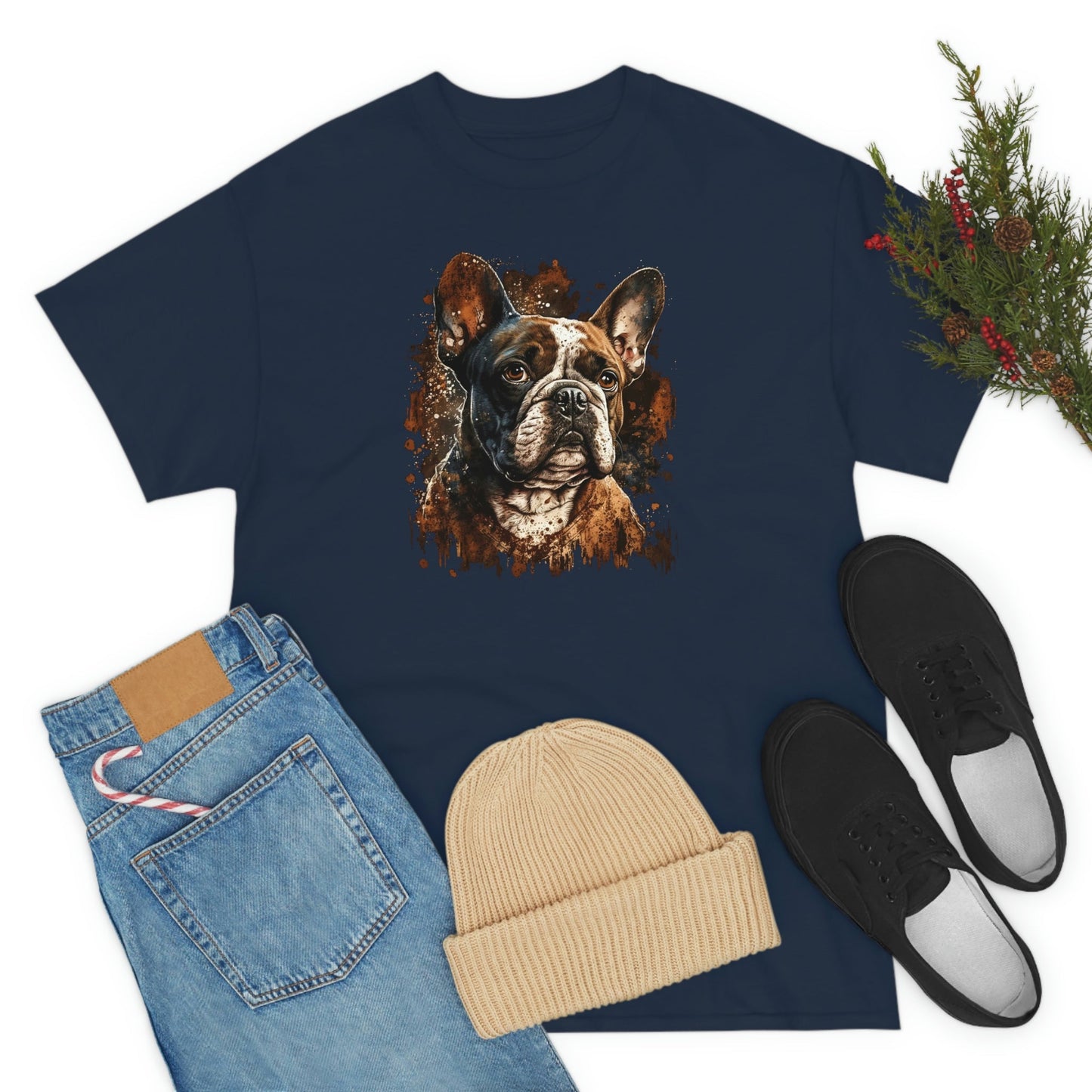 French Bulldog Portrait Cotton Tee II - a perfect gift for the frenchy lover or any bull dog fan