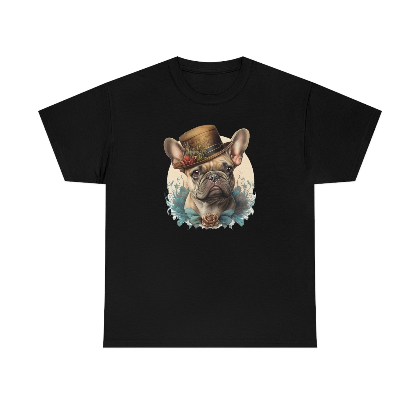 French Bulldog Portrait Cotton Tee III - a perfect gift for the frenchy lover or any bull dog fan