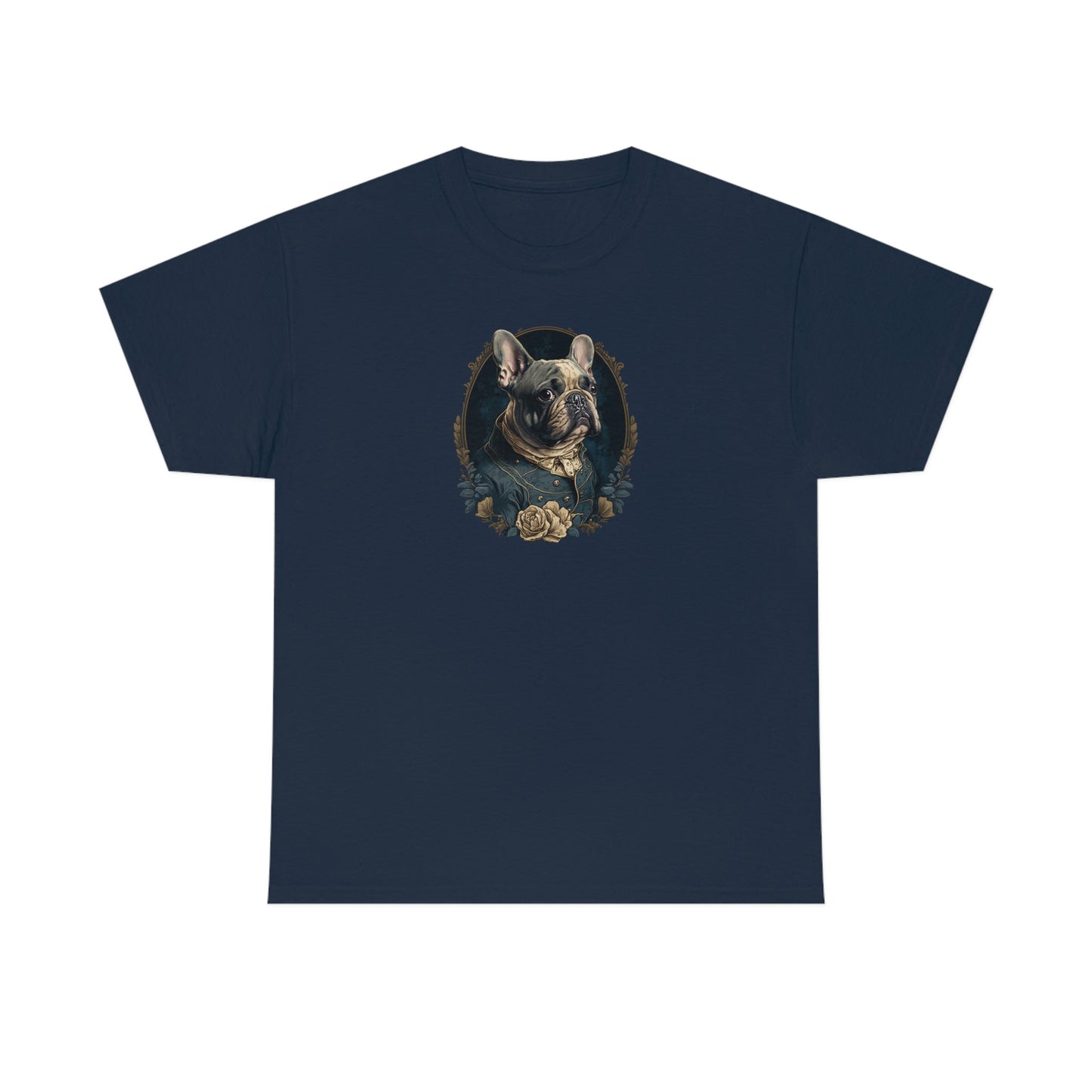 French Bulldog Portrait Cotton Tee V - a perfect gift for the frenchy lover or any bull dog fan