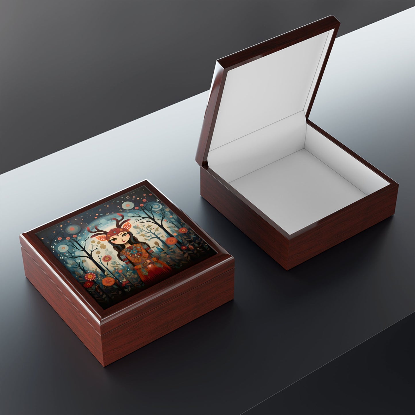 Freya the Goddess Fine Art Print Jewelry Keepsake Trinkets Box
