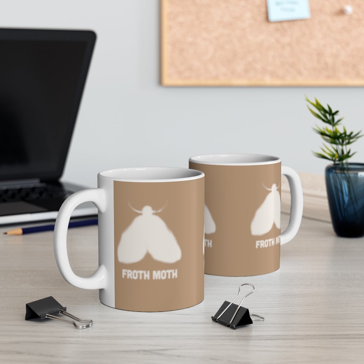 Froth Moth Coffee mug for foam lovers Mug 11oz chai latte cappuccino macchiato