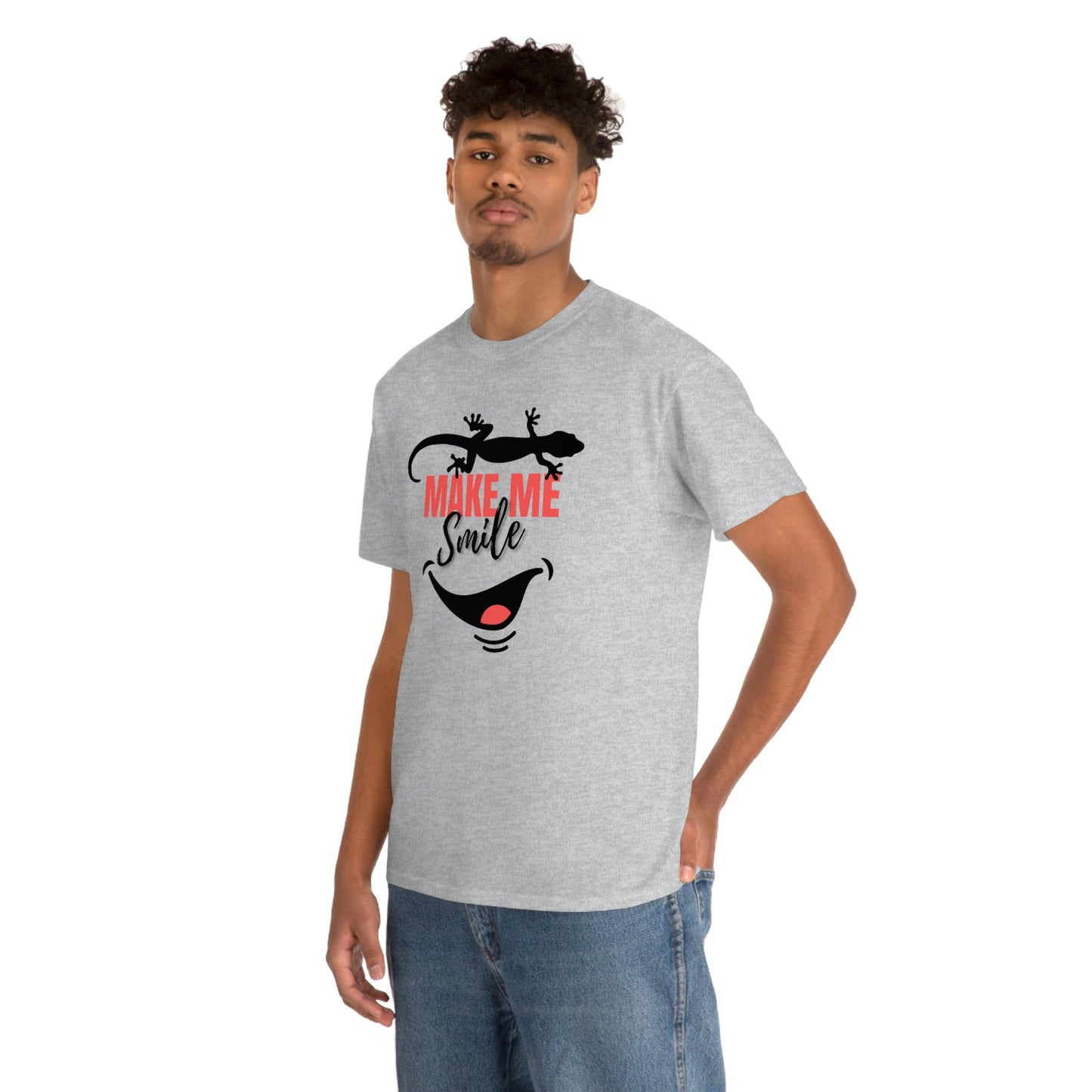 Geckos Make Me Smile Heavy Cotton Tee