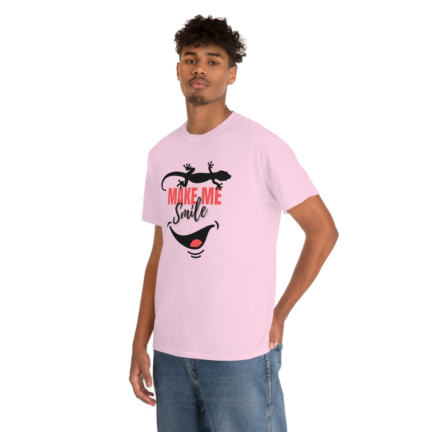 Geckos Make Me Smile Heavy Cotton Tee