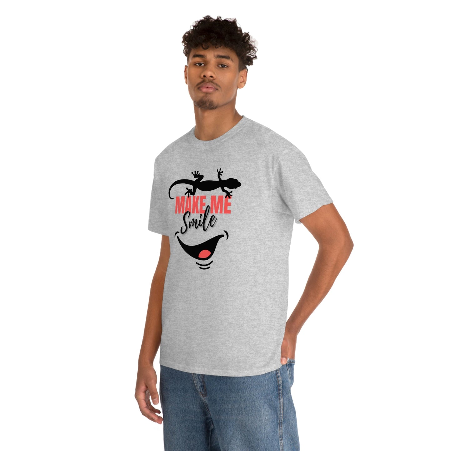 Geckos Make Me Smile Heavy Cotton Tee
