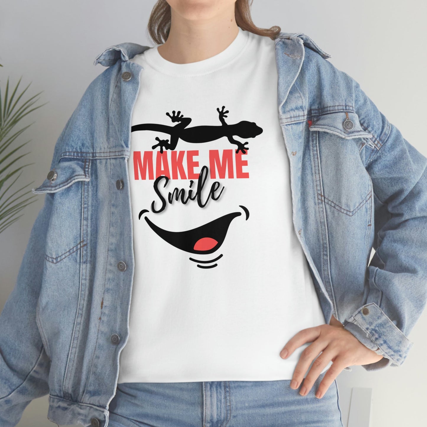 Geckos Make Me Smile Heavy Cotton Tee