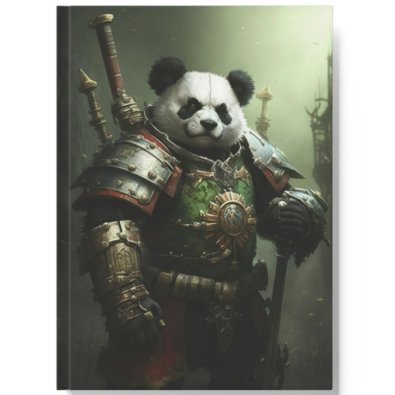 General Panda Bear in Battle Gear Hard Backed Journal