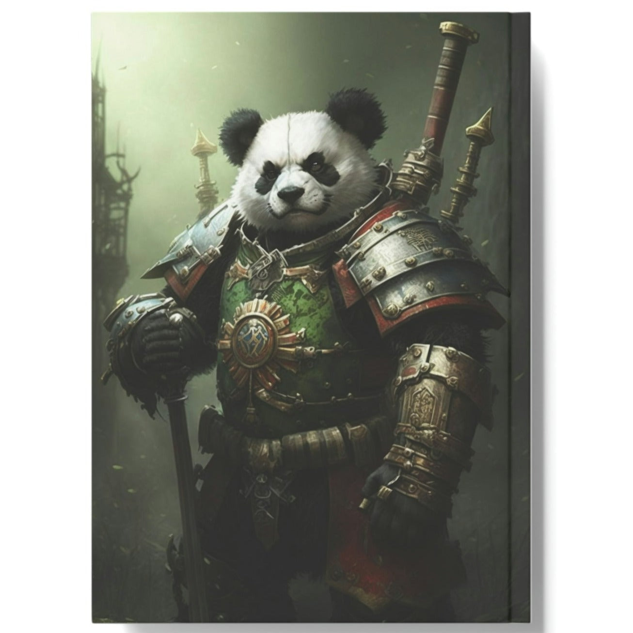 General Panda Bear in Battle Gear Hard Backed Journal