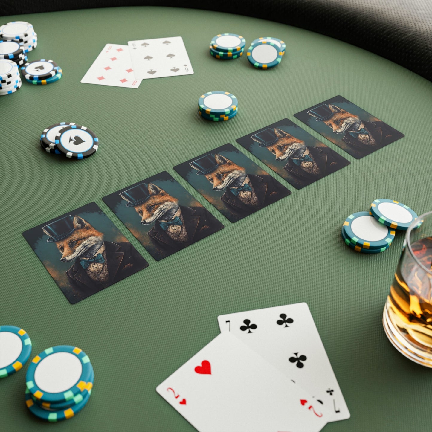 Gentleman Fox Poker Playing Cards