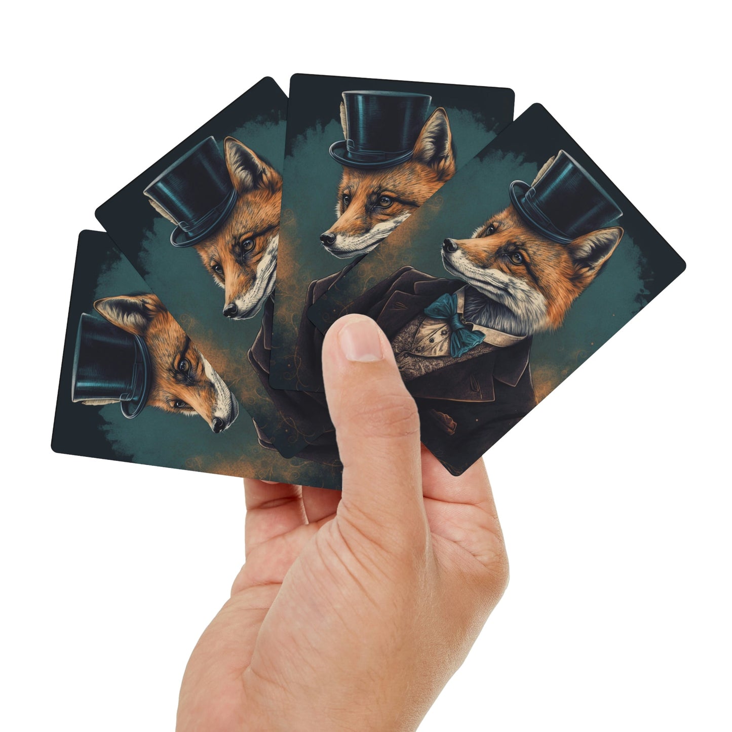 Gentleman Fox Poker Playing Cards