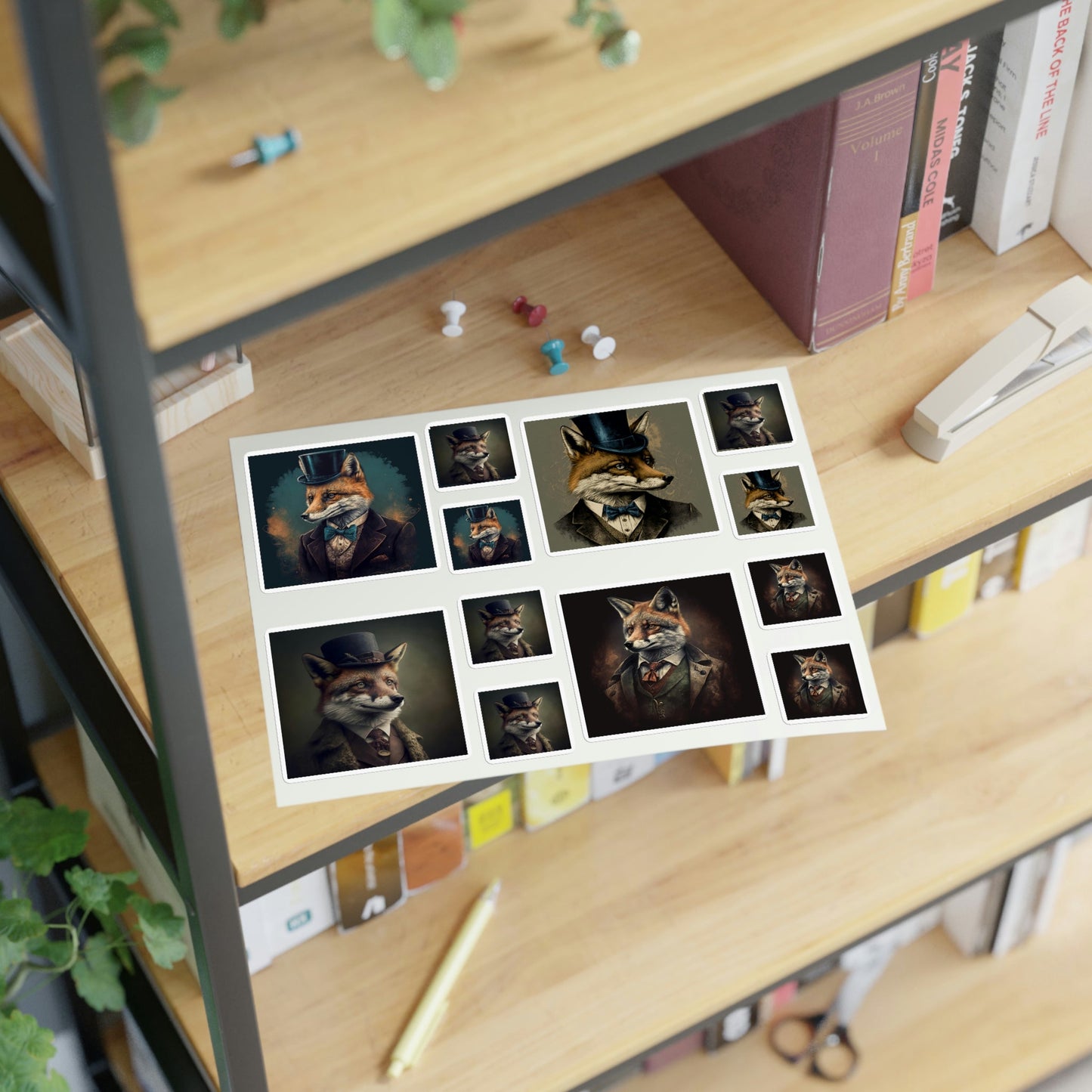Gentleman Fox Sticker Sheets