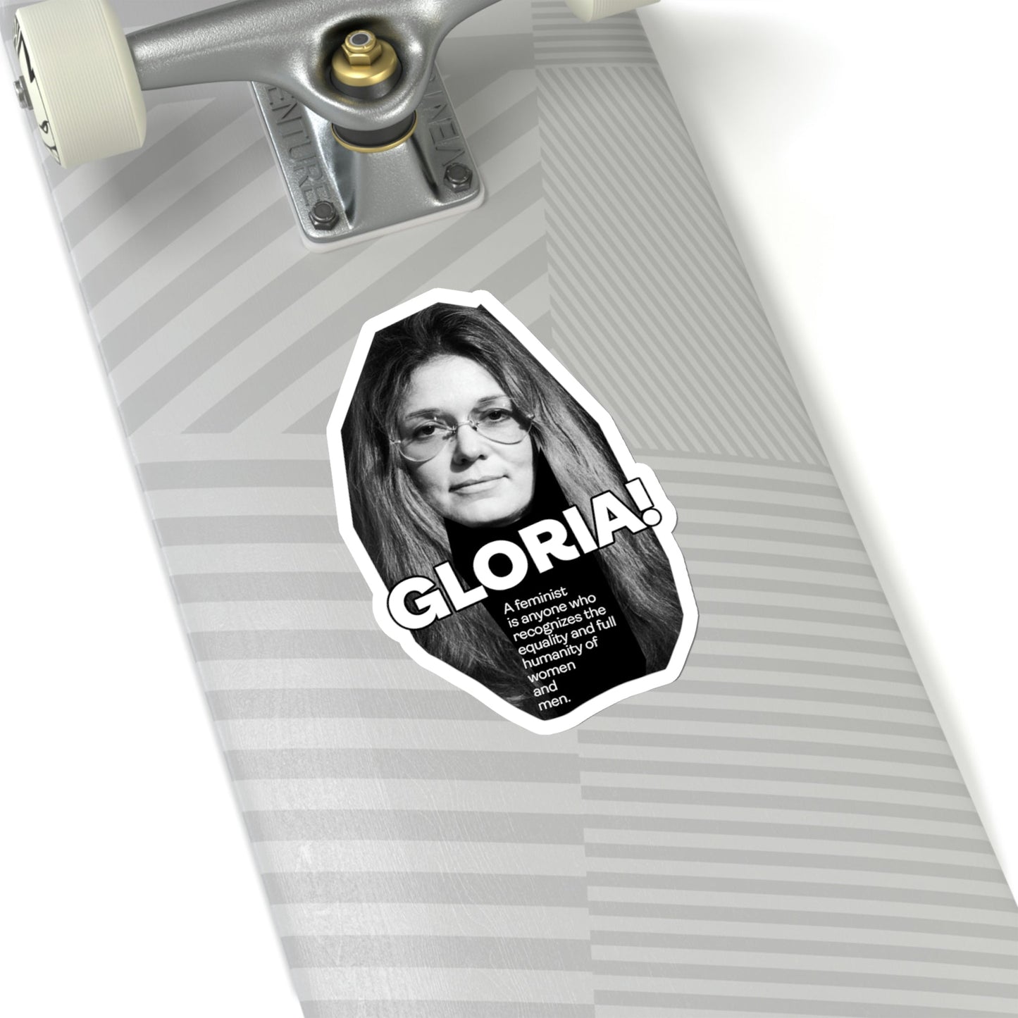 Gloria Steinem Kiss-Cut Sticker Union Hero Patriot Martin Luther King Cesar Chavez