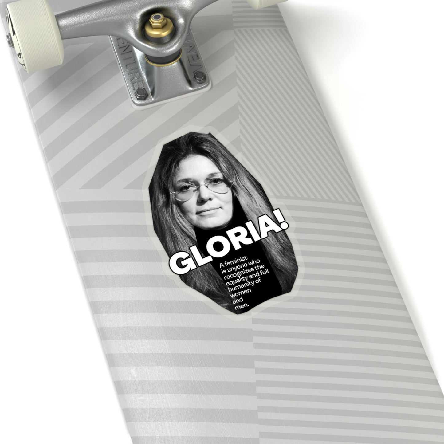 Gloria Steinem Kiss-Cut Sticker Union Hero Patriot Martin Luther King Cesar Chavez