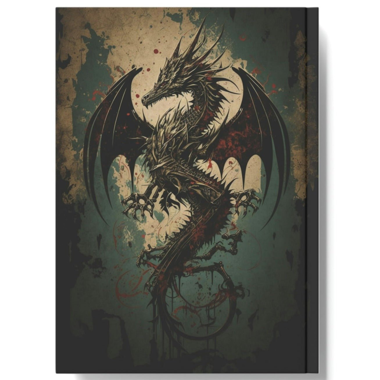 Grunge Dragon Hard Backed Journal