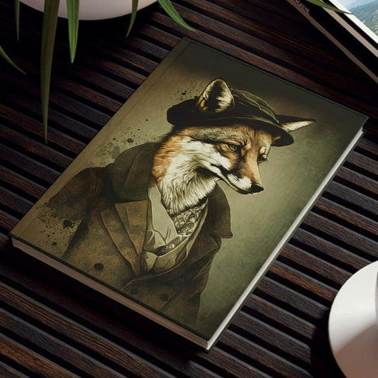 Grunge Fox Hard Backed Journal