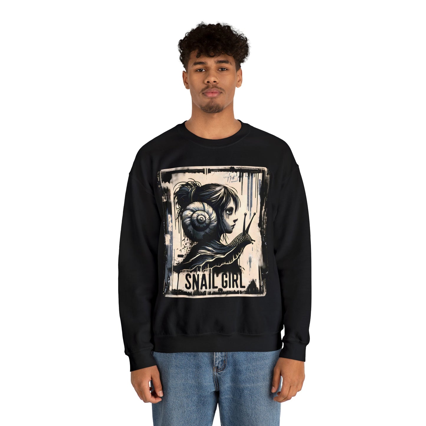 Grunge Snail Girl Sweatshirt