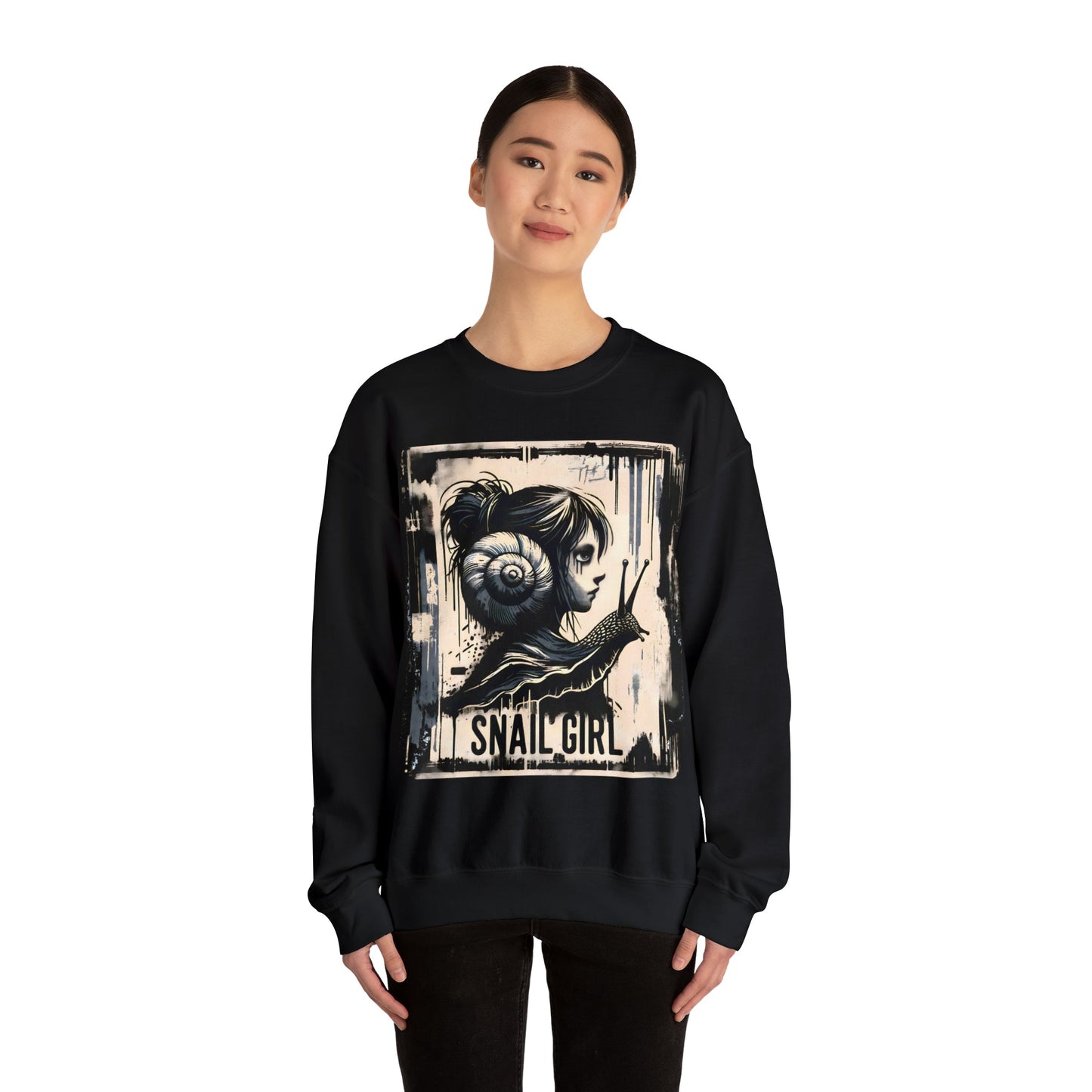 Grunge Snail Girl Sweatshirt