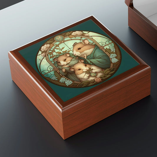 Hamster Family Jewelry Box