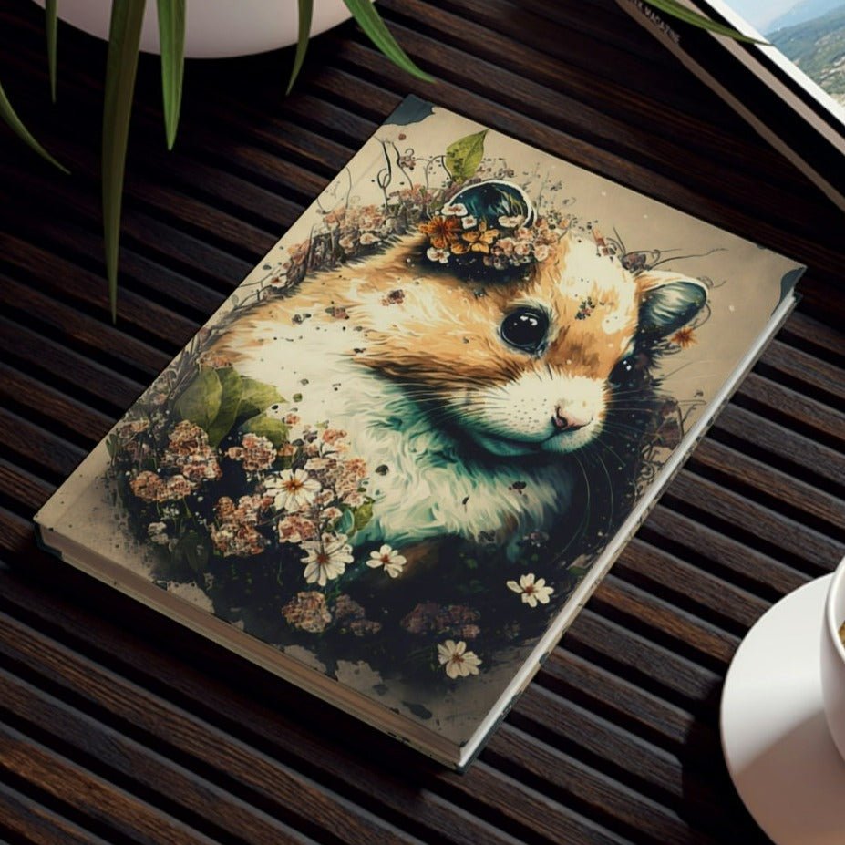 Hamster Portrait Hard Backed Journal