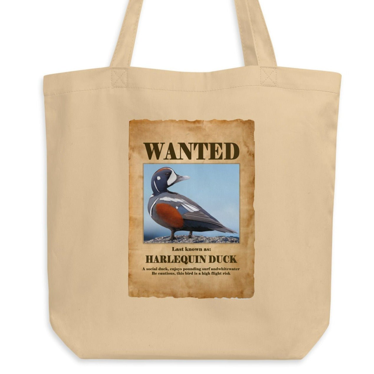 Harlequin Duck Eco Tote Bag