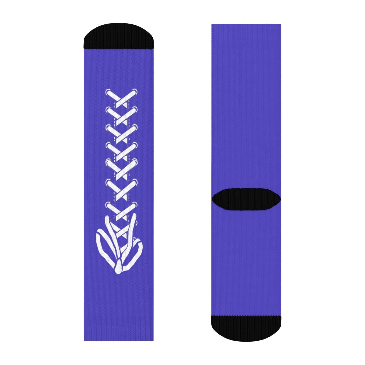 Hi Top Sneaker Black Crew Socks