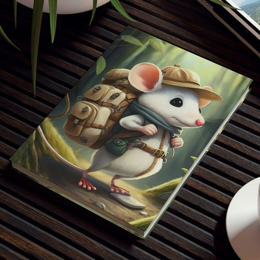 Hiking Mouse Hard Backed Journal