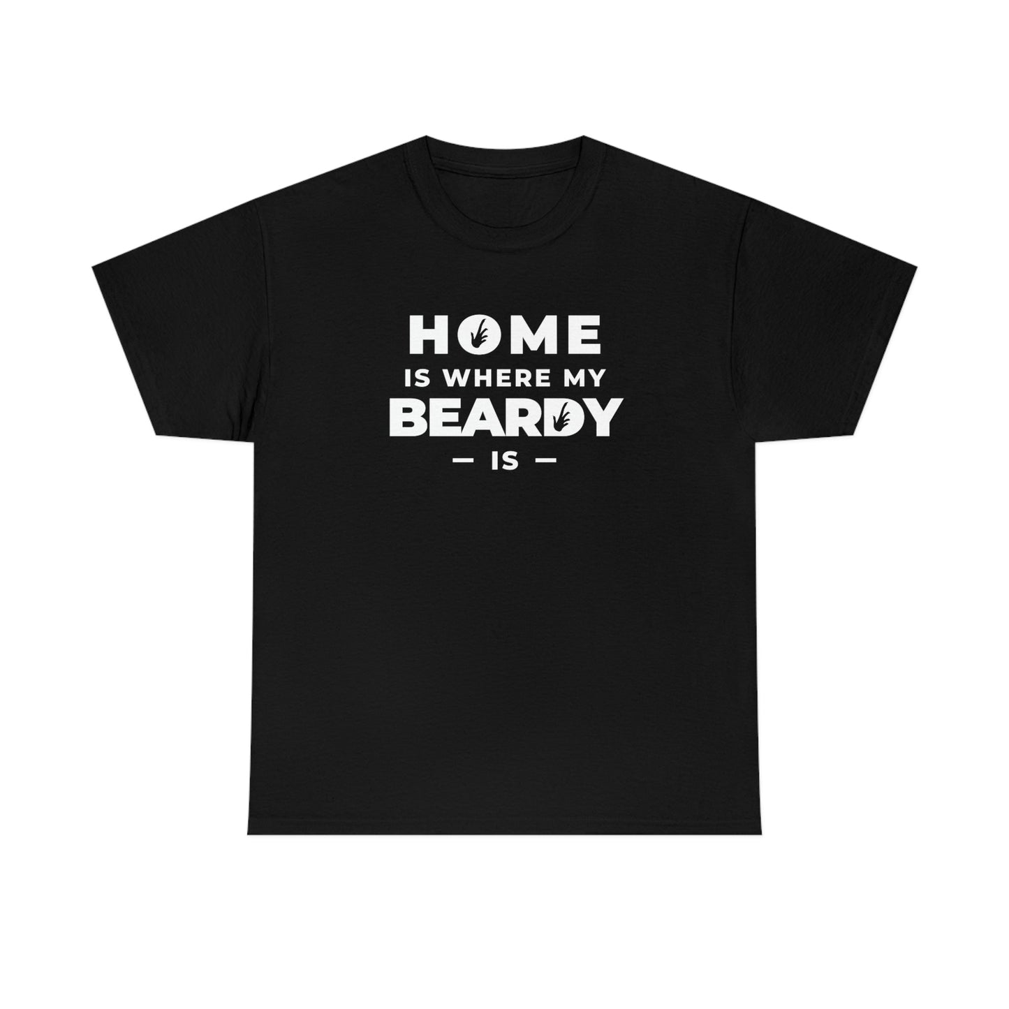 Home is Where My Beardy Is Heavy Cotton T-Shirt