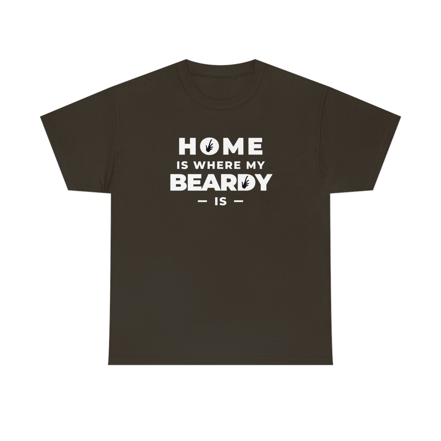 Home is Where My Beardy Is Heavy Cotton T-Shirt