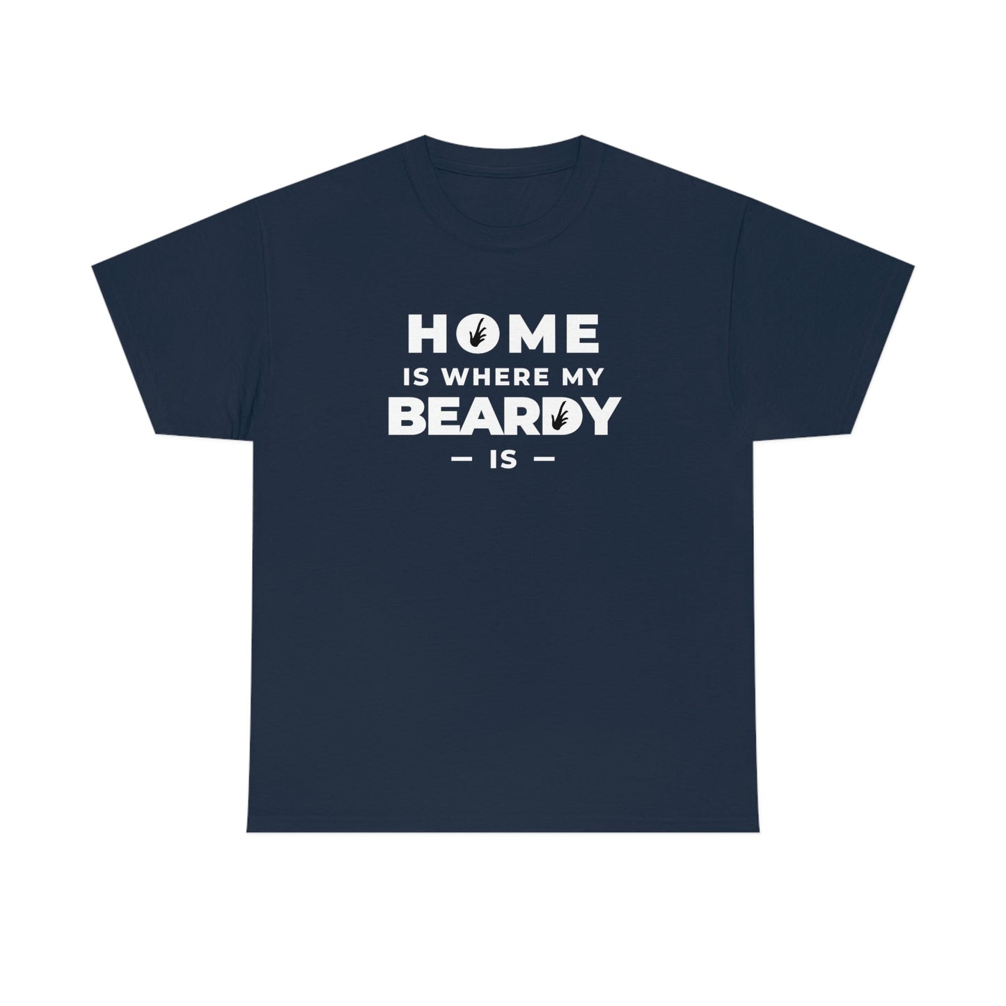 Home is Where My Beardy Is Heavy Cotton T-Shirt