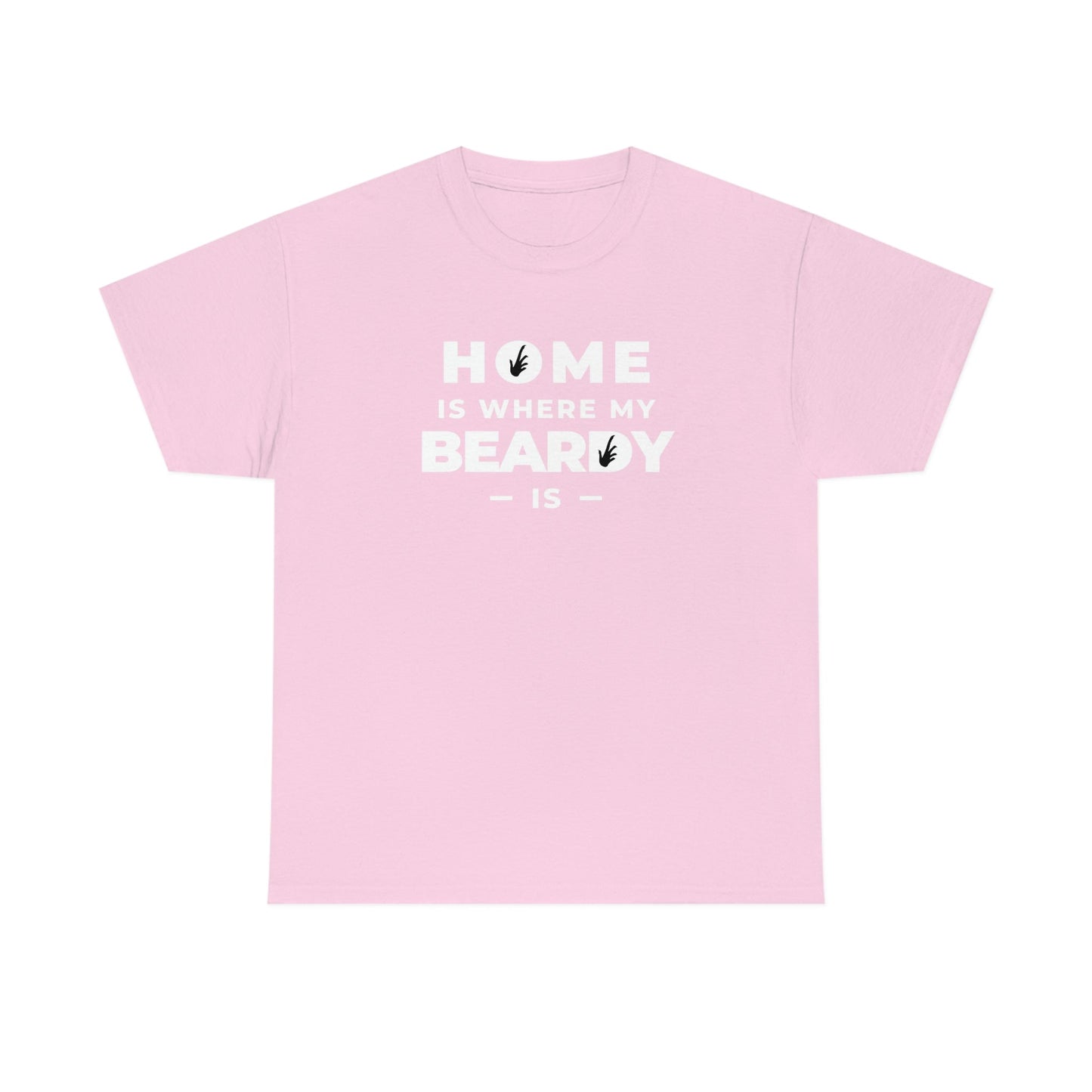 Home is Where My Beardy Is Heavy Cotton T-Shirt
