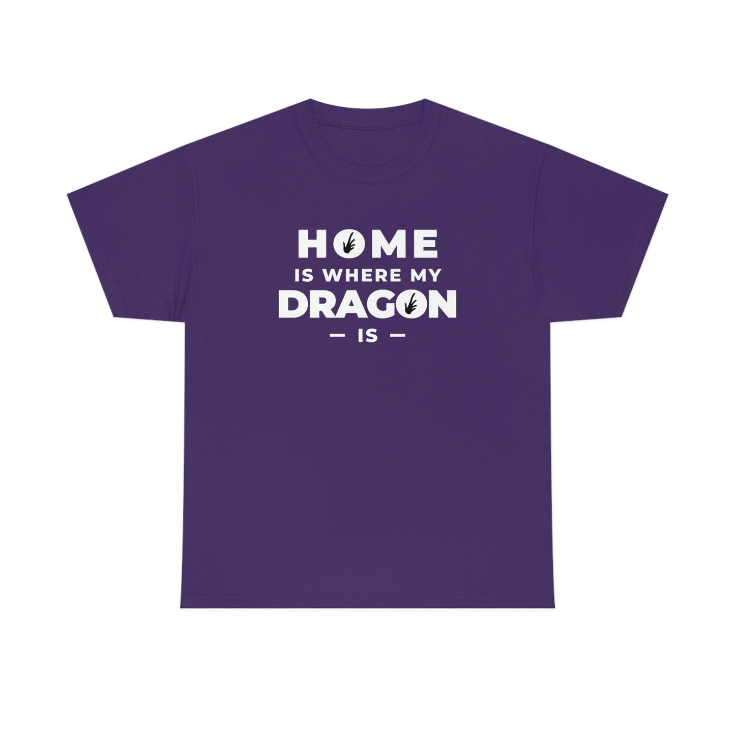 Home is Where My Dragon Is Heavy Cotton T-Shirt